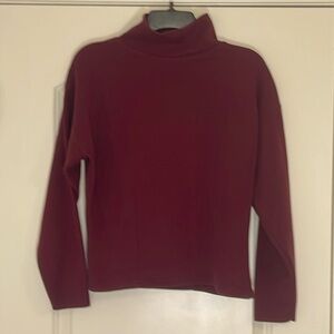 Express Tricot Maroon Turtleneck Long Sleeve Sweater Size M